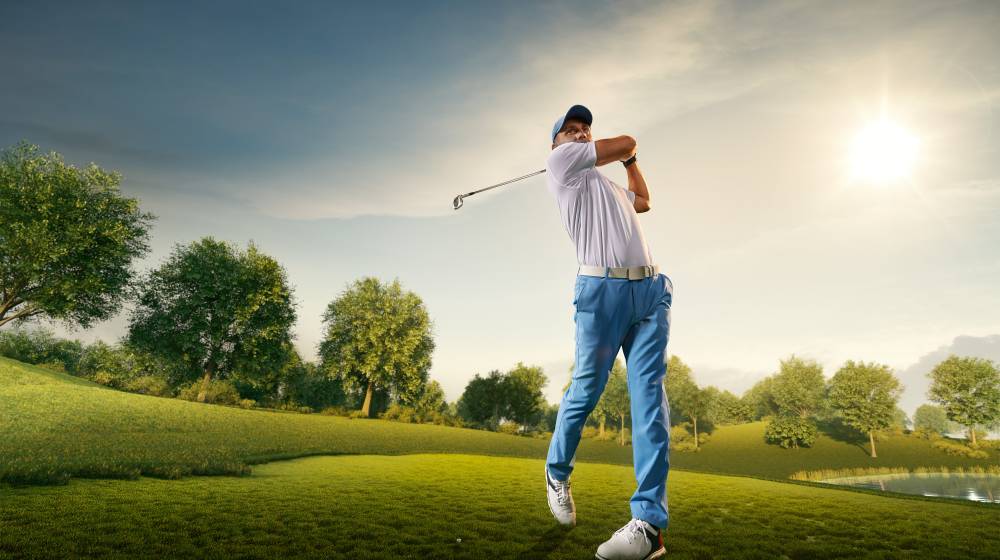 Golf industry show 2021 las vegas | male golf player on professional course | golf industry show 2021